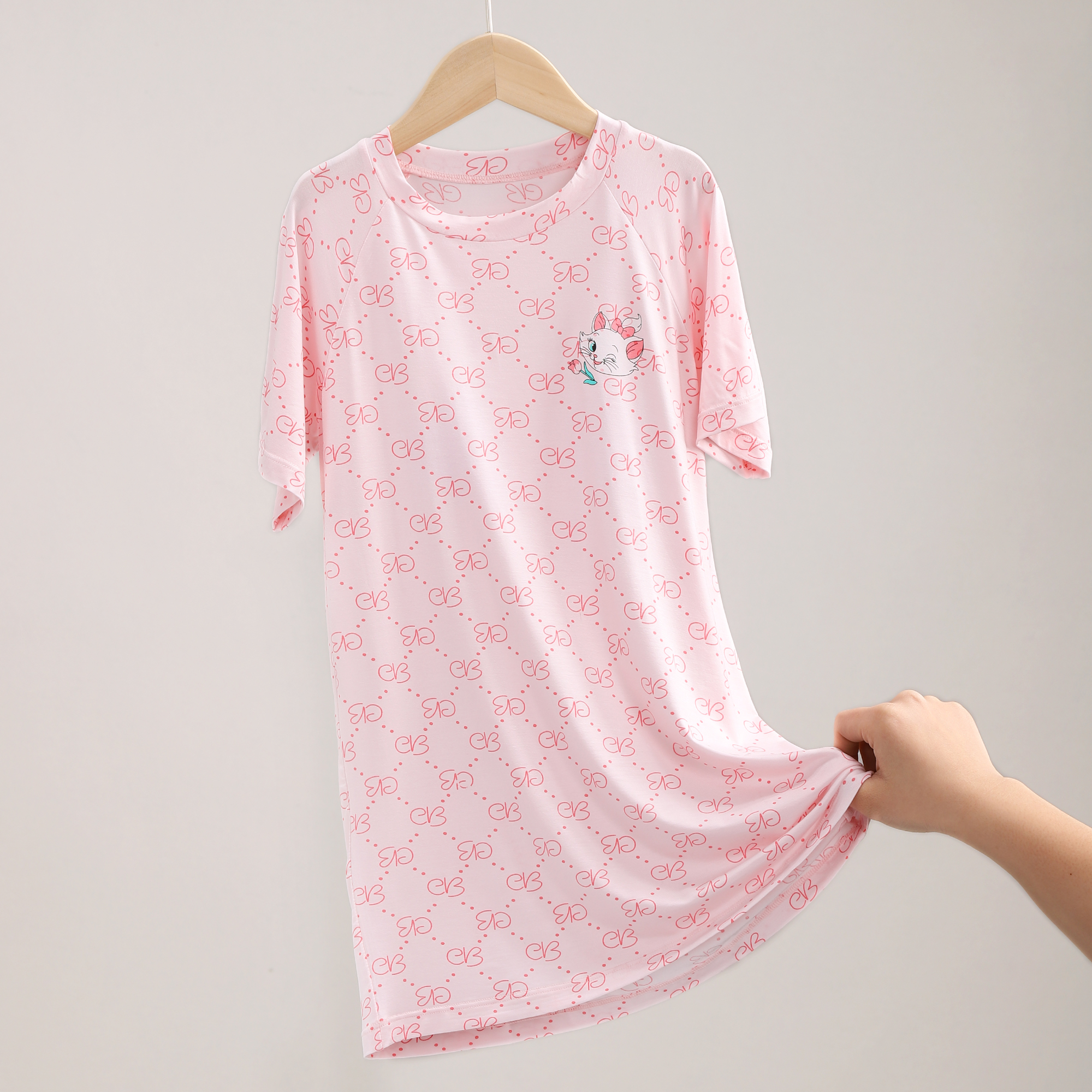 女童睡裙莫代尔冰丝薄款夏季儿童睡衣公主风女大童背心裙 2534