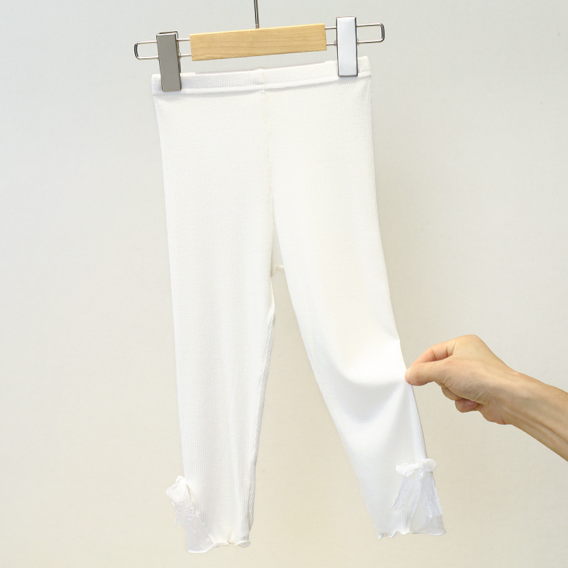 清仓 DDM 1210/1211/1212 面膜蝴蝶结9分打底裤夏季儿童女童薄款