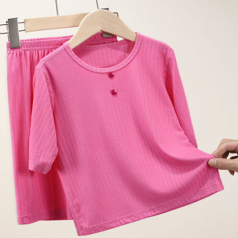 2303 儿童家居服套装空调服睡衣短袖