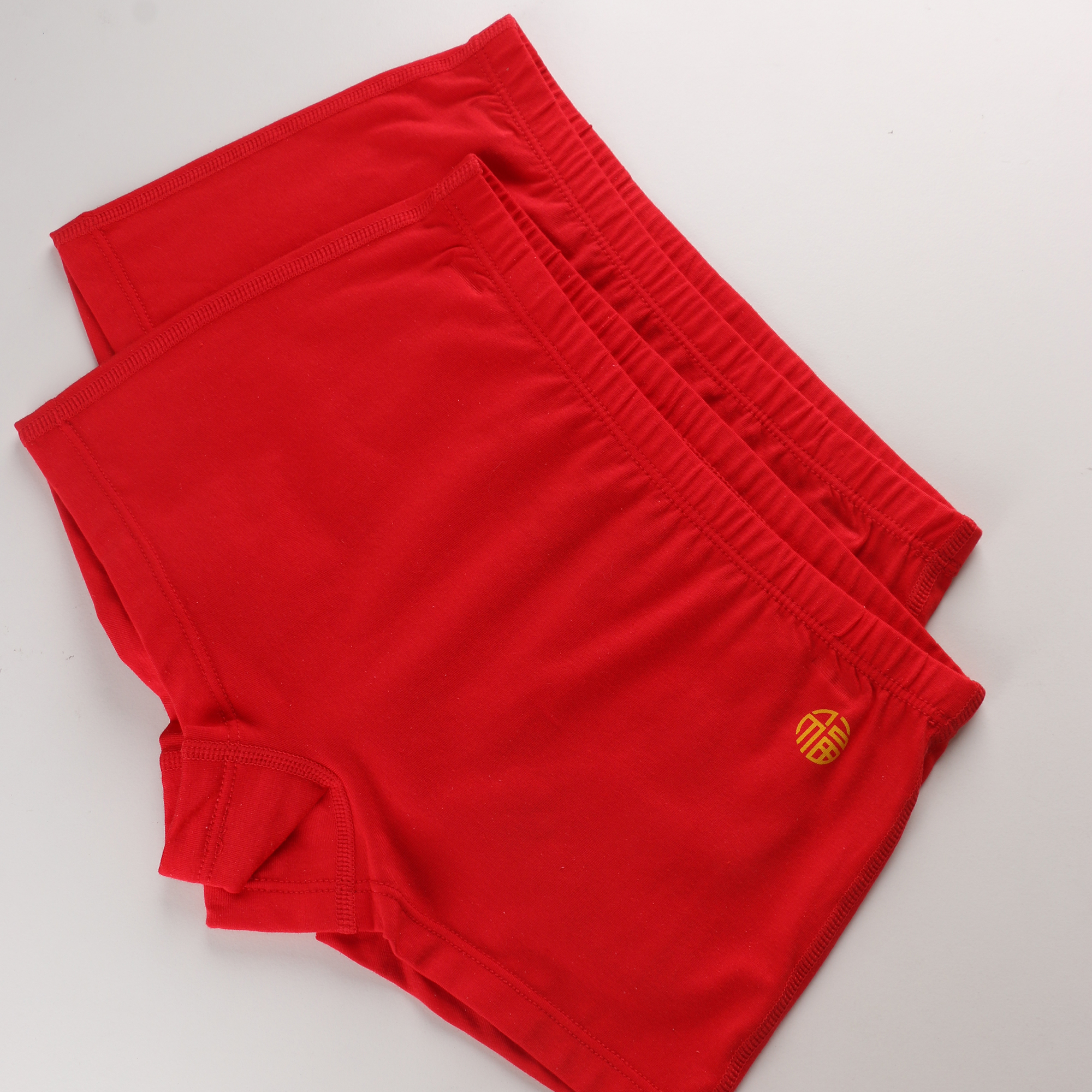 7157儿童莫棉红内裤四角透气红色弹力本命年舒适女童男童新年蛇年