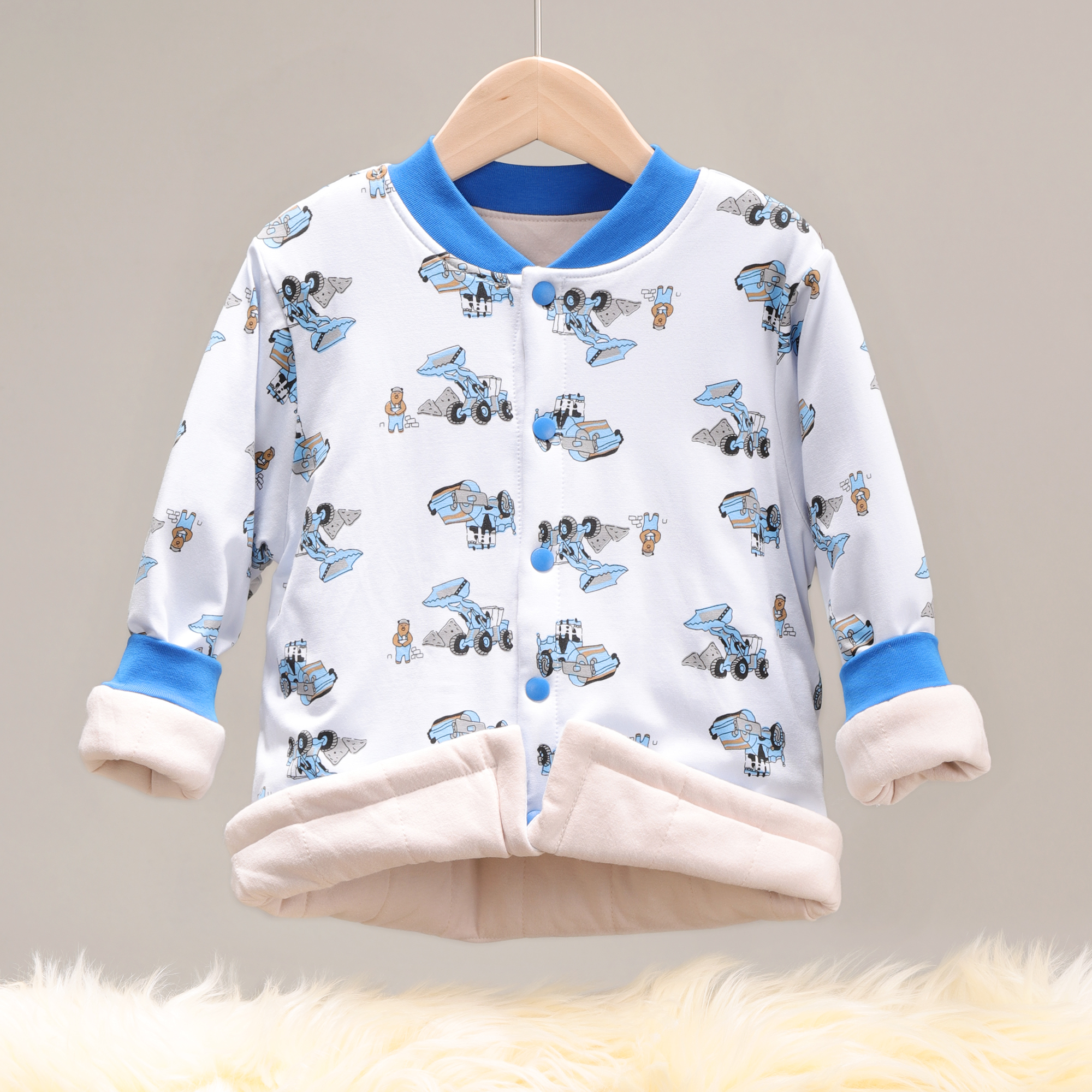 新品 7123 莫棉棉衣小棉袄儿童女童男童宝宝加厚保暖秋冬冬款