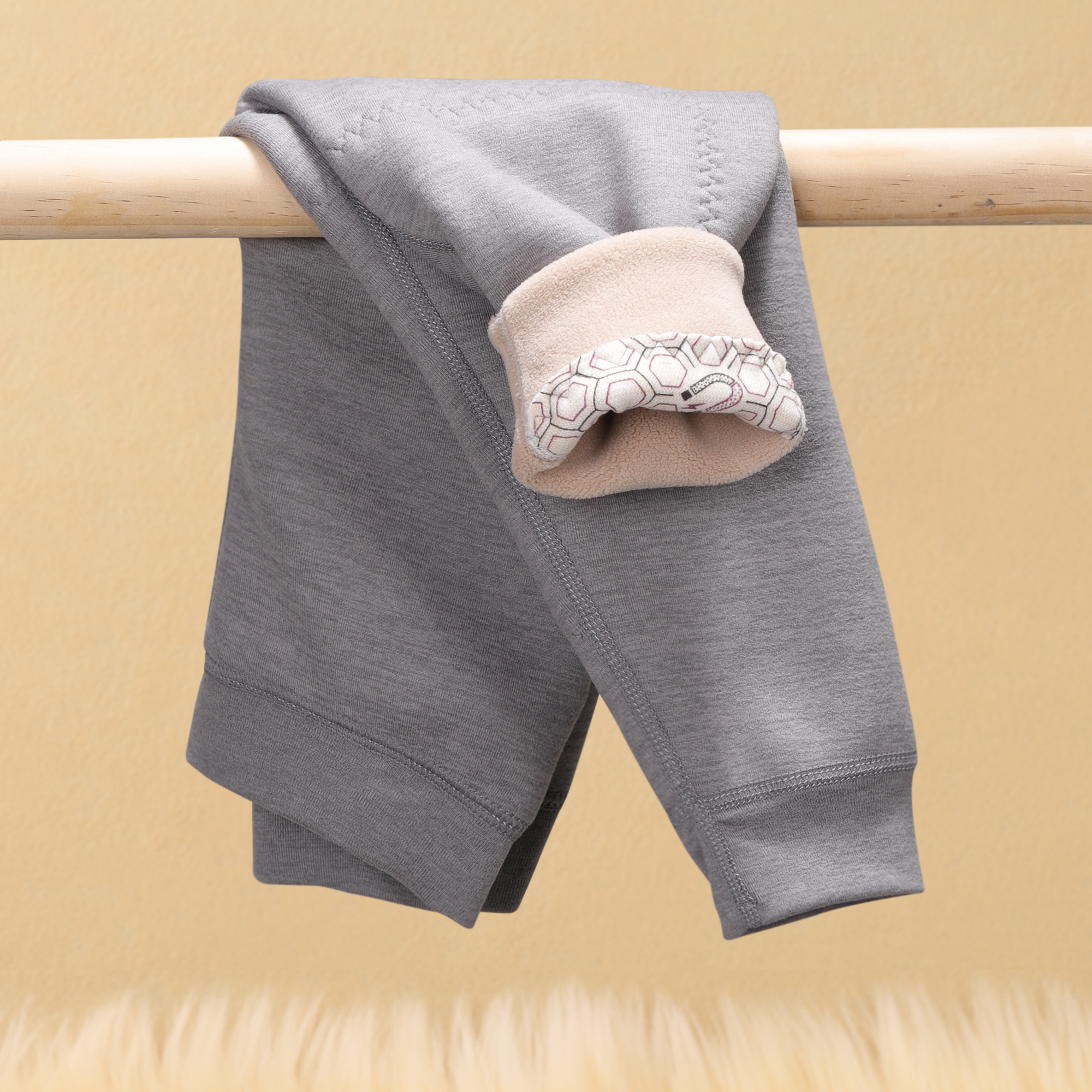 儿童保暖裤男童一体加绒秋裤女大童内穿羊毛蚕丝宝宝秋冬季 9737