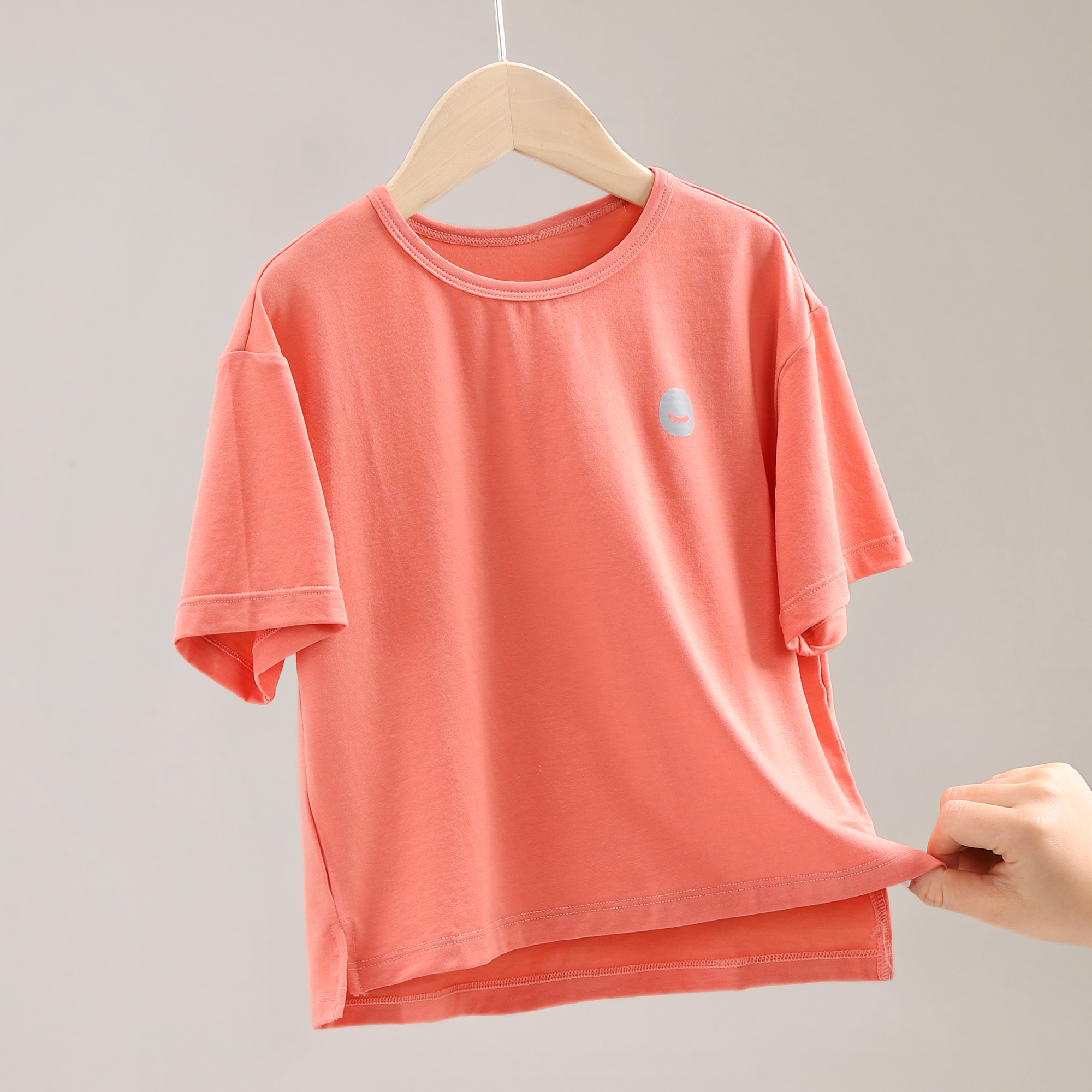 儿童短袖t恤男孩夏季衣服女童上衣冰丝薄款宝宝大童夏装 w004a