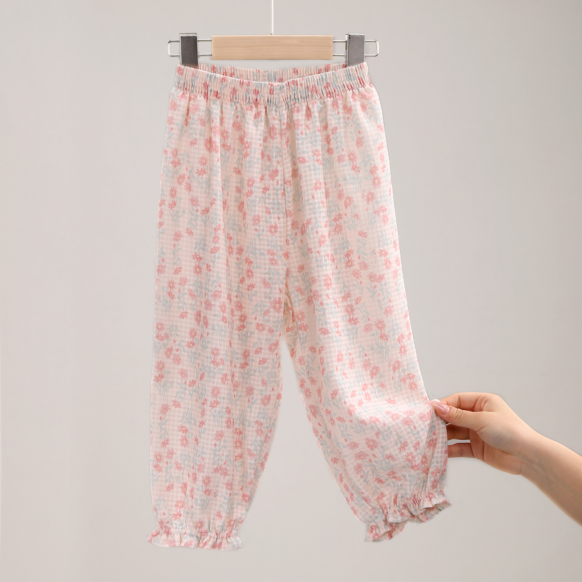 女童裤子春季新款儿童防蚊裤夏季薄款外穿宝宝大童冰丝 3350/3353