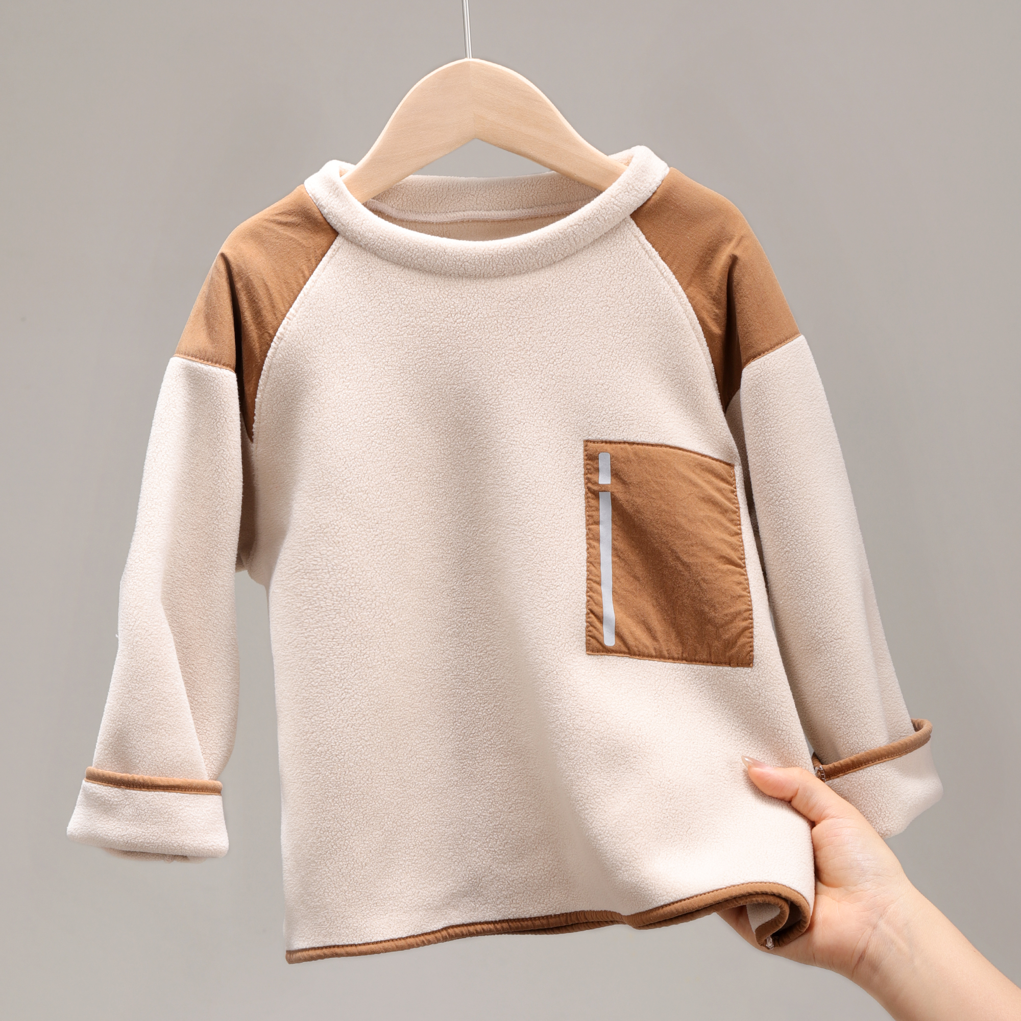 儿童卫衣春秋款男童加绒上衣中大童保暖秋装女童长袖 3038/3039