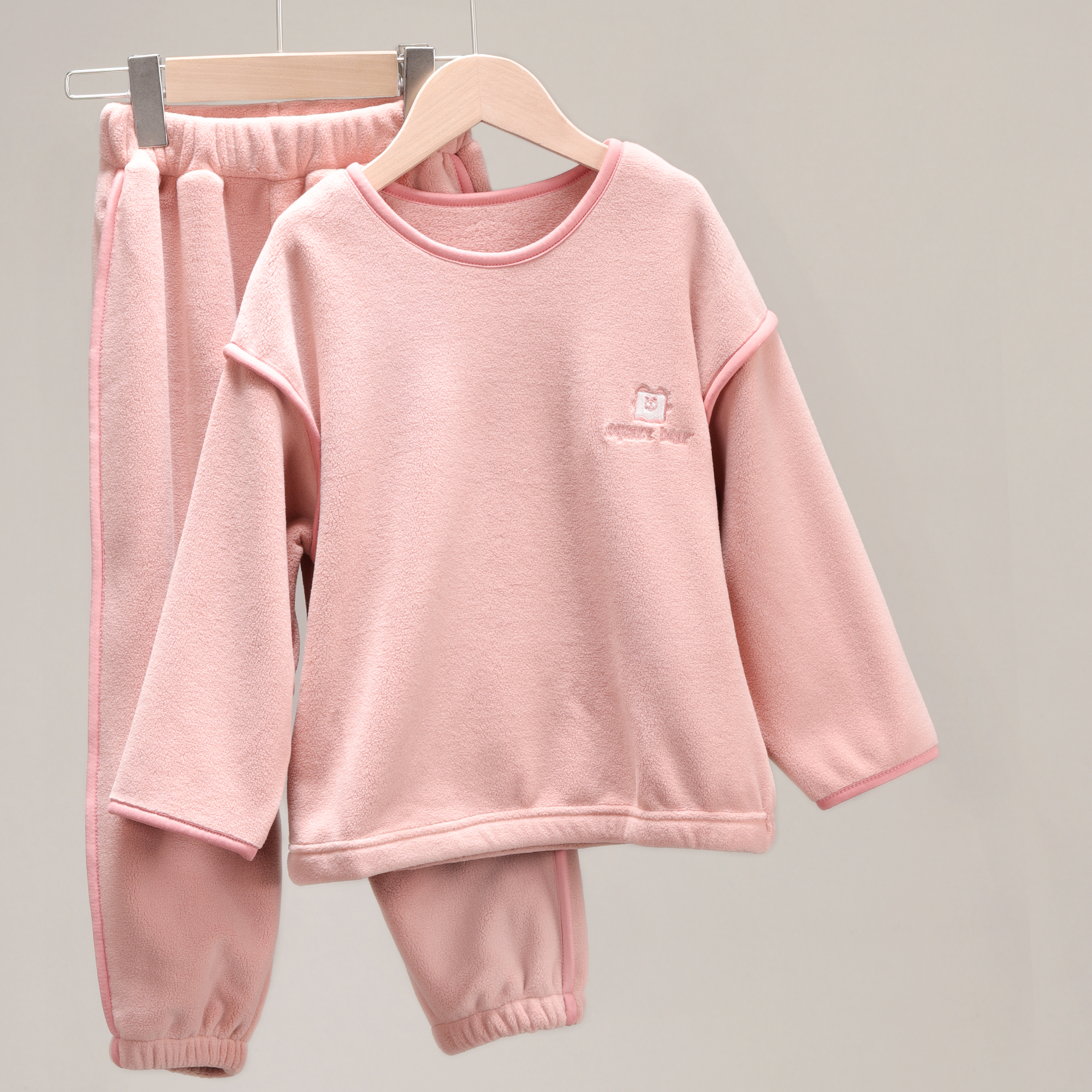 儿童睡衣男孩秋新款男童秋衣秋裤女童家居服秋冬加绒套装 7428