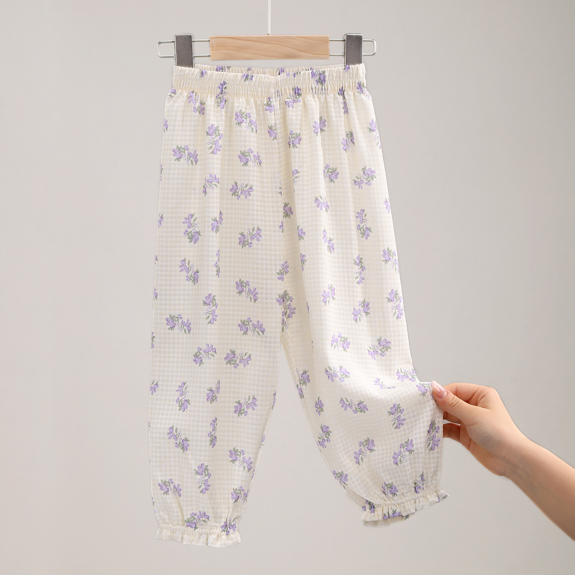 女童裤子春季新款儿童防蚊裤夏季薄款外穿宝宝大童冰丝 3350/3353