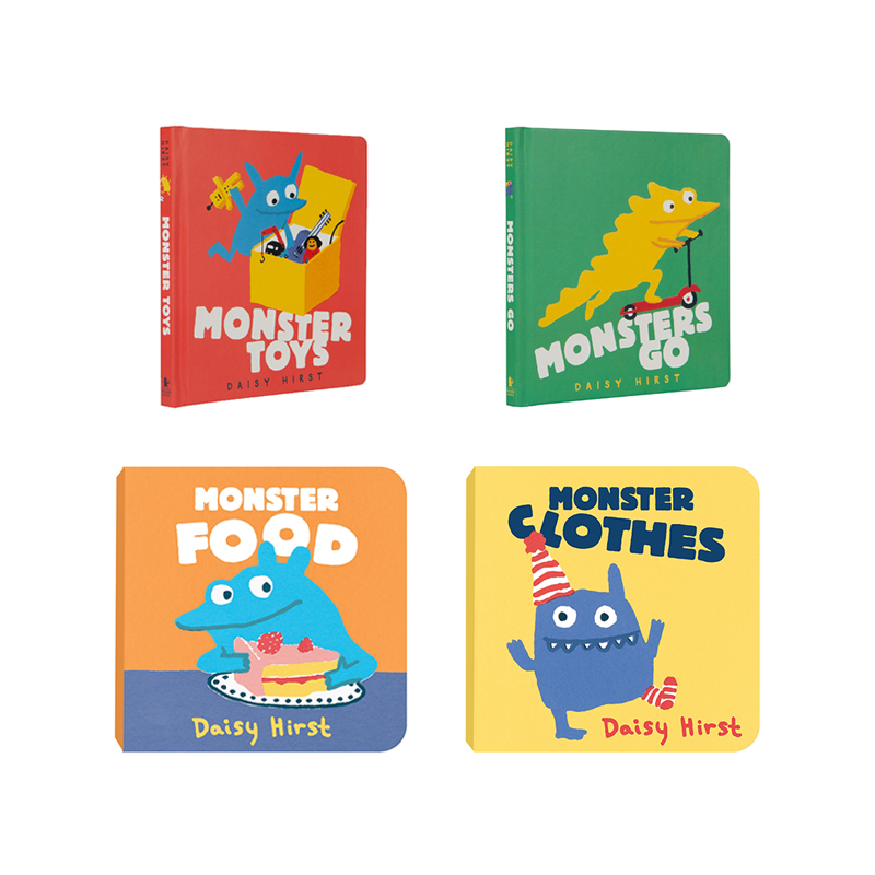 筑桥筑桥Daisy Hirst monster 纸板套装4本 原版引进