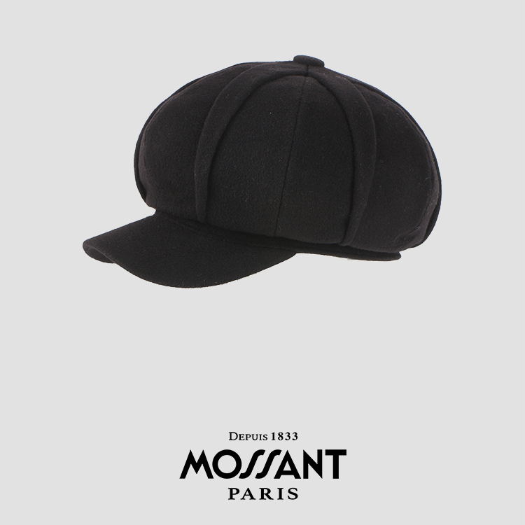 MOSSANTAW24 秋冬新款 羊毛褶皱南瓜八角帽