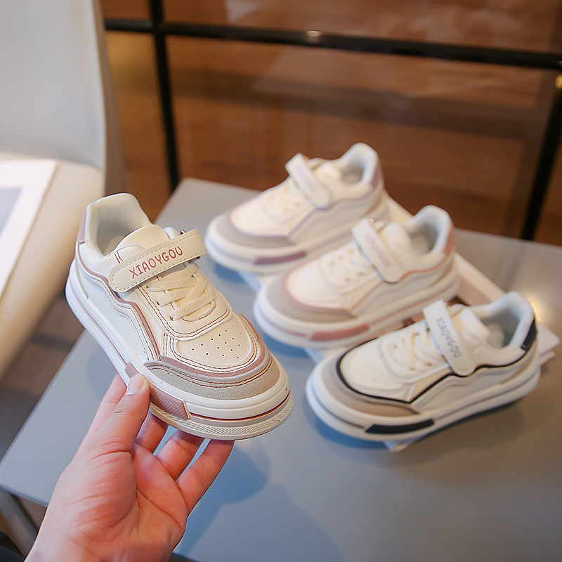 朵美巴拉巴拉宝宝鞋2023春秋款韩版百搭女孩小白鞋中大童男童鞋子