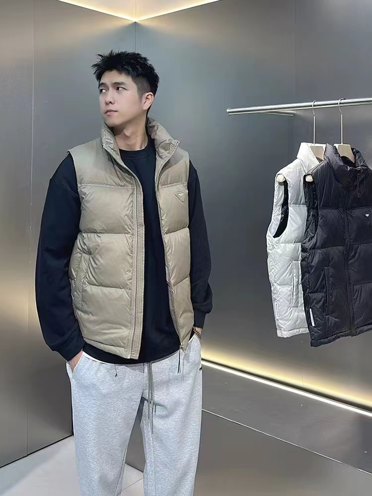高品质男款马甲立领设计冬季新款无袖坎肩外套-5575