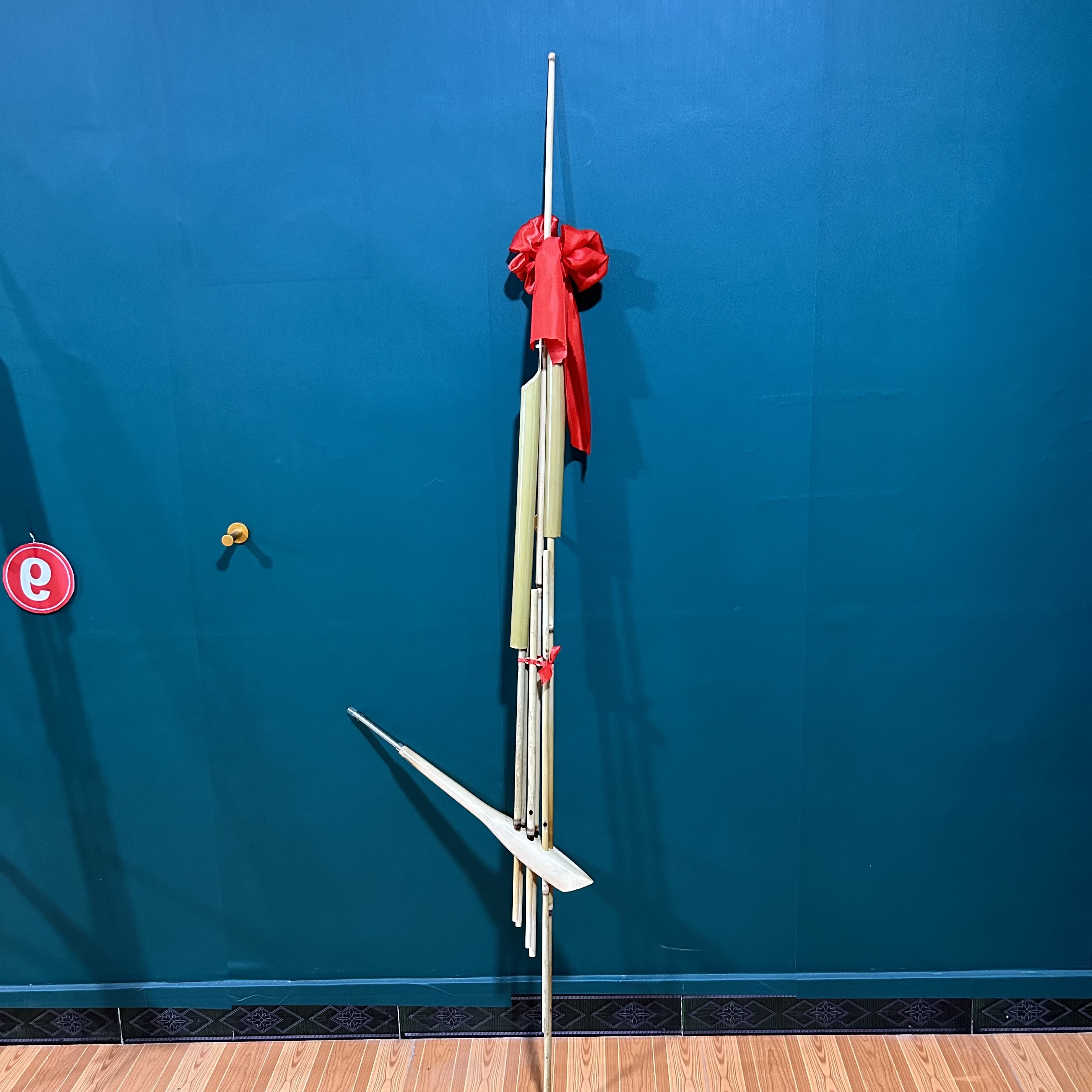 传统六管芦笙苗芦笙6.8寸降E调专业款牯藏节芦笙节桃花带