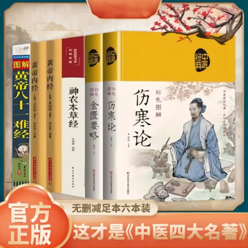 【全六册】黄帝八十一难经中医四大名著全套原著版珍藏版中医