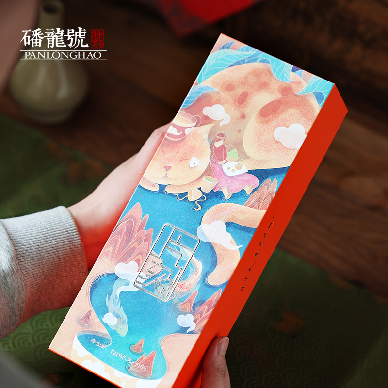 磻龙号茶叶片刻寿眉2013年原料福鼎老白茶便携装饼干茶150g盒装