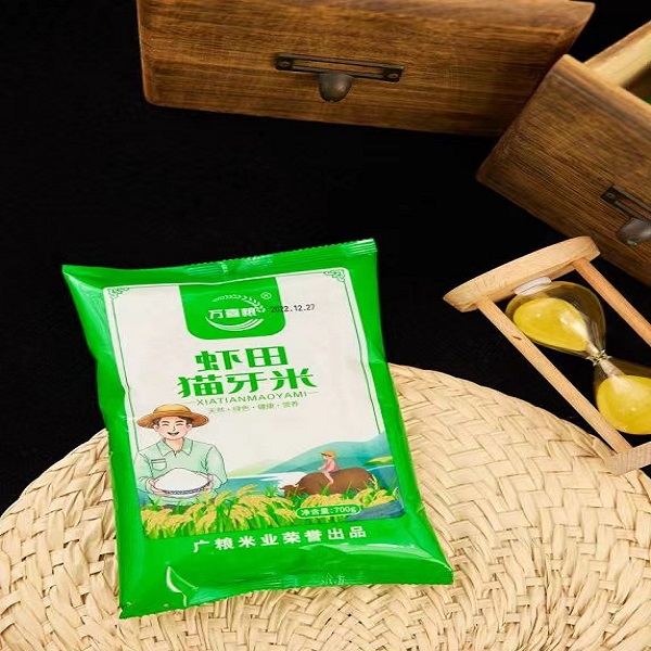 【到手一包万喜粮虾田猫牙米700g】
