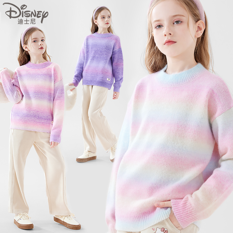 女童毛衣秋冬装儿童针织线衣2025新款大童洋气打底衫加厚上衣童装