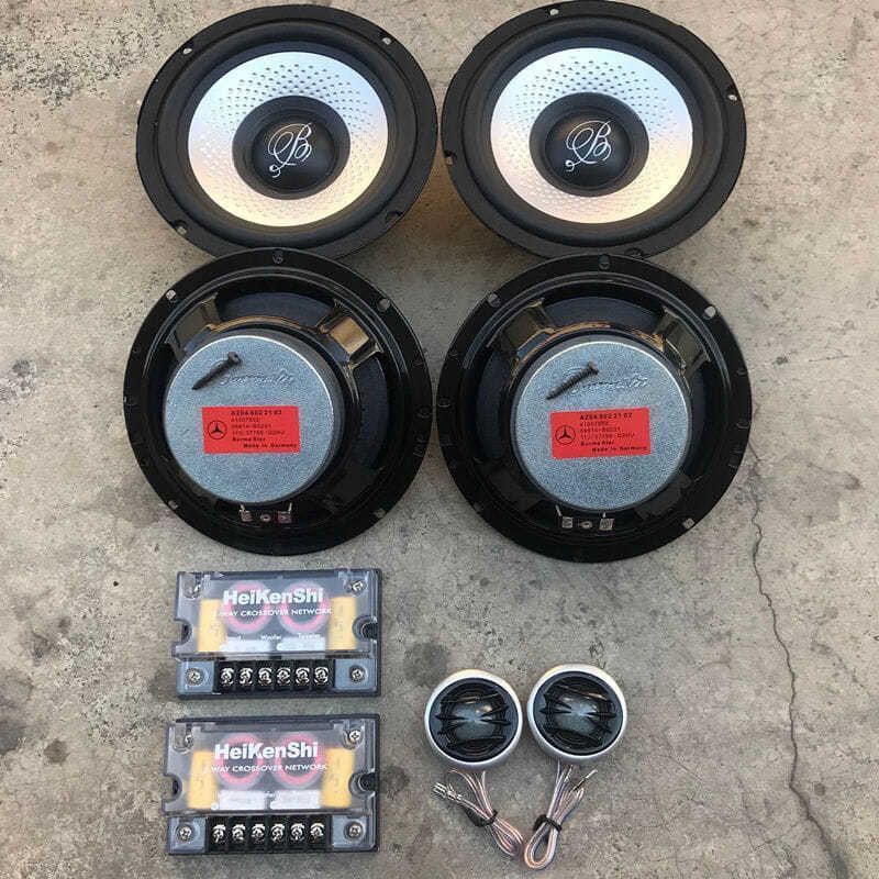 奔驰拆车大柏林之声汽车载喇叭6.5寸重中低音扬声器家用音箱改装