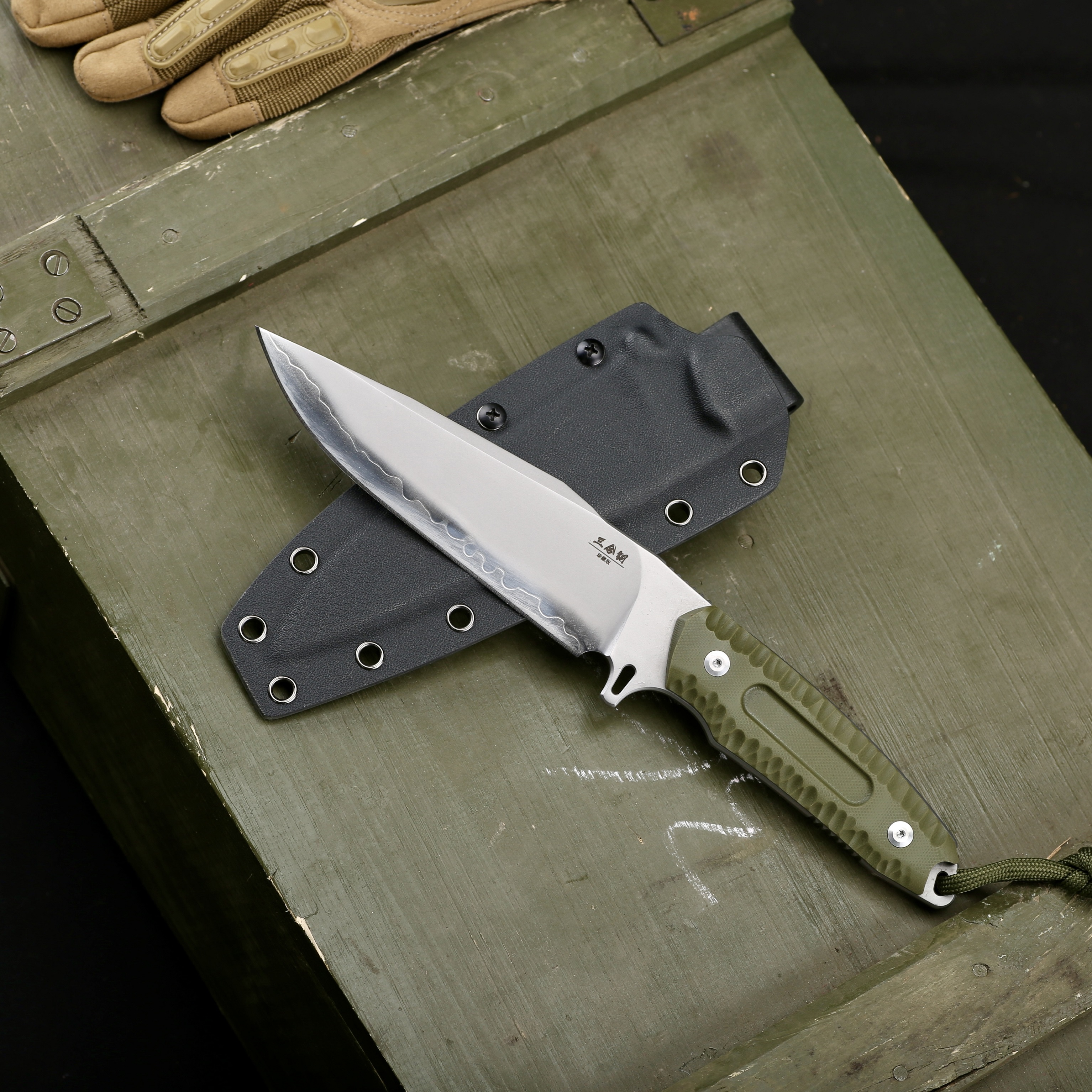 曳影-多功能水果刀野营户外手把肉锋利高硬度露营纯手工刀具