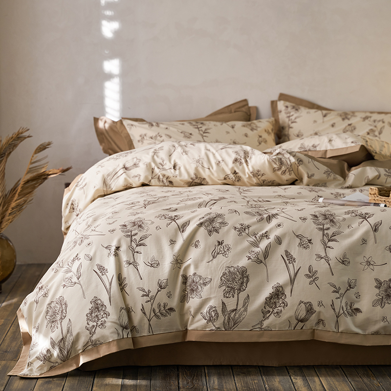 【陈同学】A类轻奢新疆长绒棉四件套奶油风全棉四季款纯棉床上用品