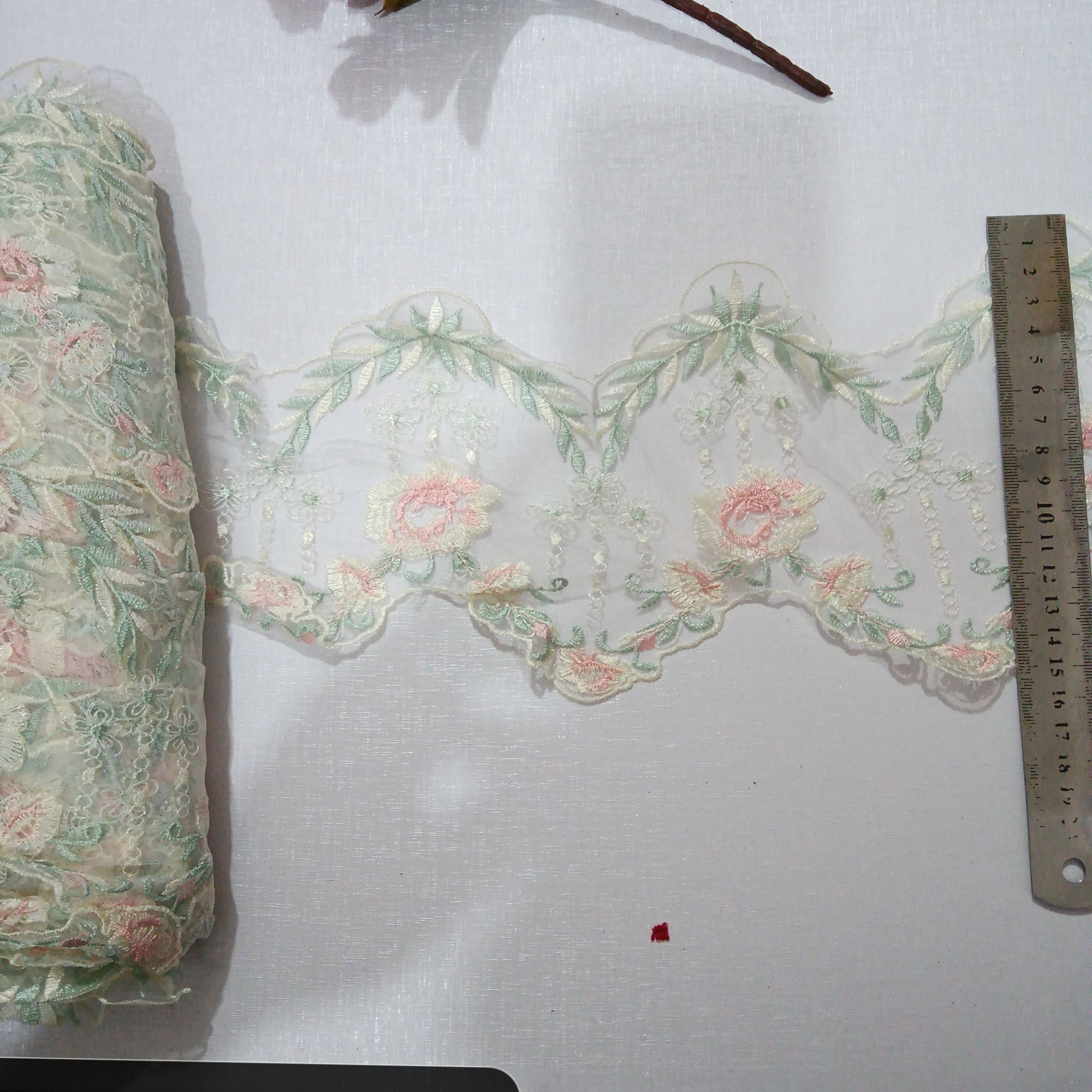 花边辅料diy长度13米软纱娃衣蝴蝶结服饰装饰刺绣