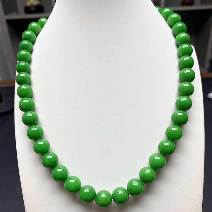 翡翠项链12毫米项链女款
