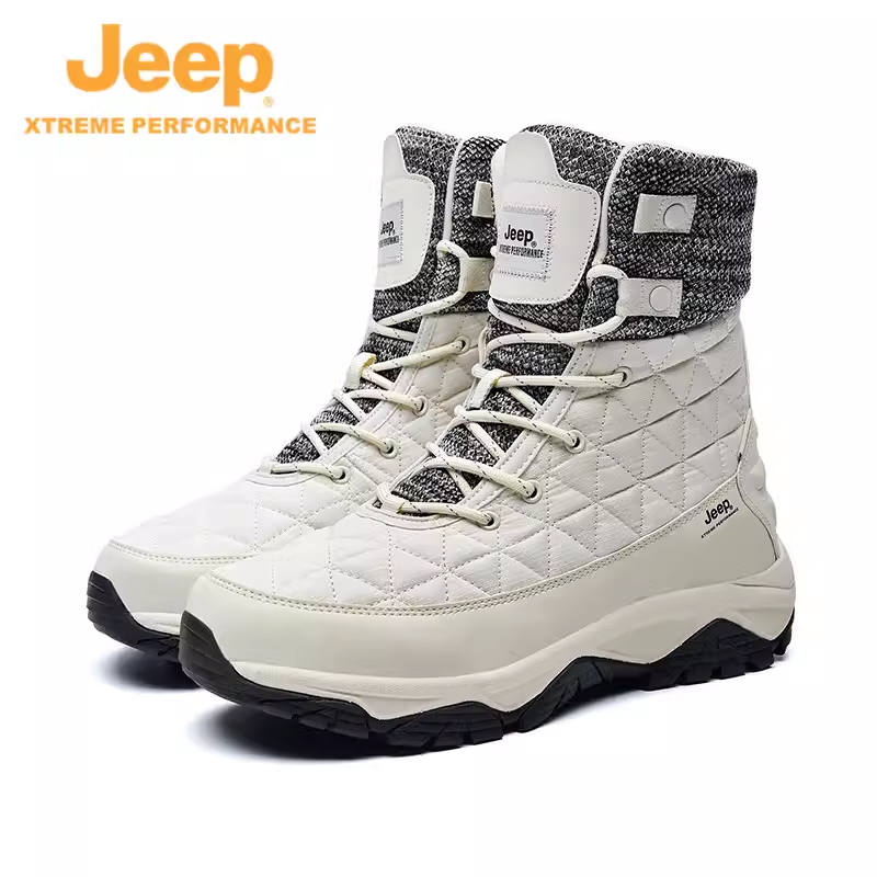 JEEP/吉普户外冬季男女同款雪地靴户外登山鞋加绒保暖秋冬防滑