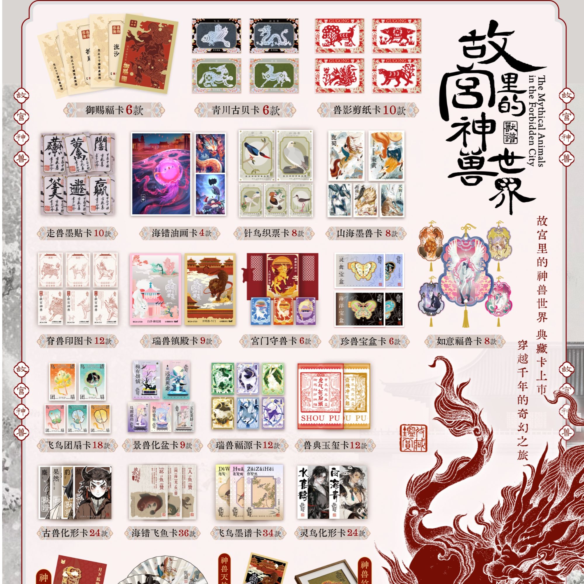 碰碰乐-Hitcard-【故宫里的神兽世界】官方收藏卡卡牌盲盒-主播代拆