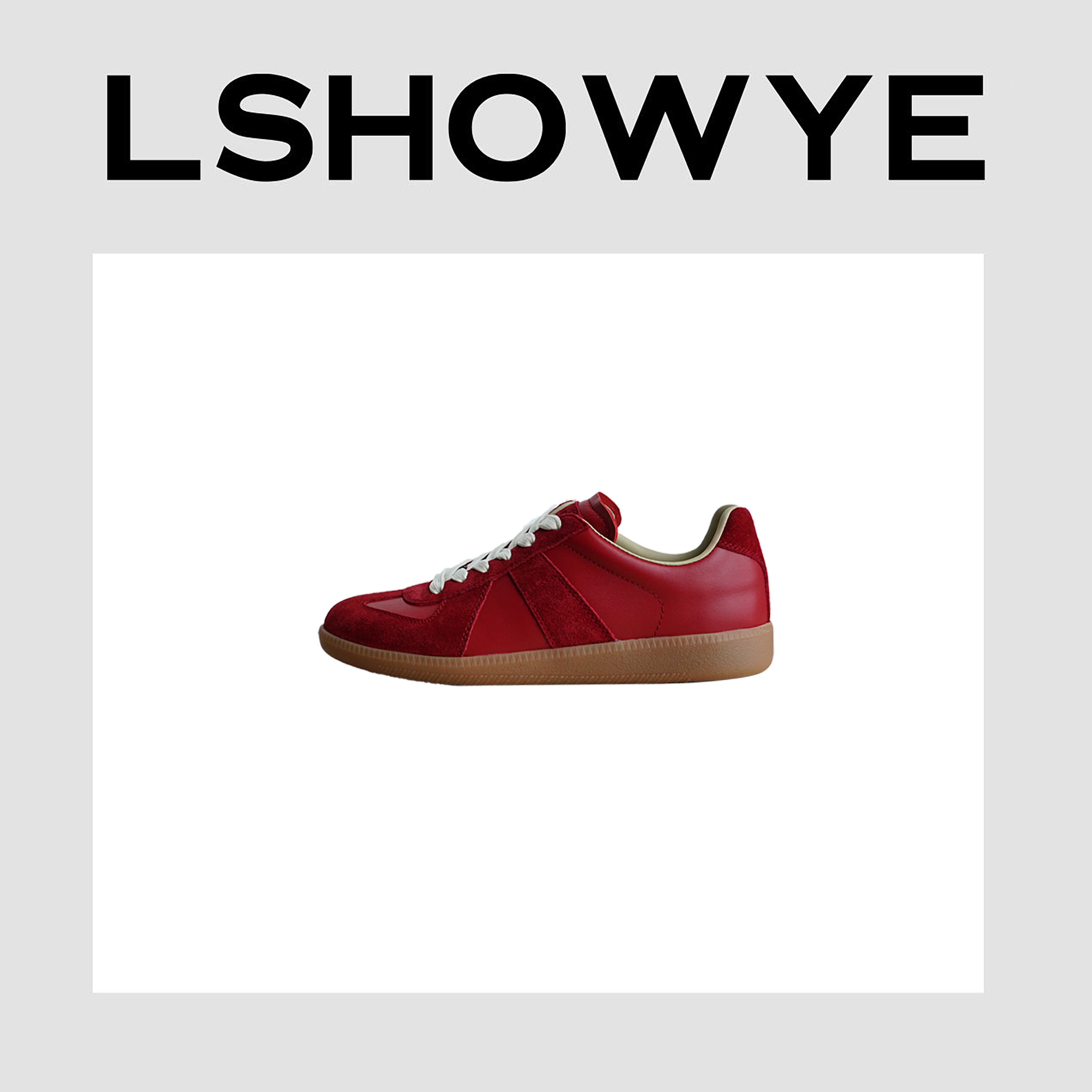 LSHOWYE｜反美拉德色系红色德训鞋 M4490C2