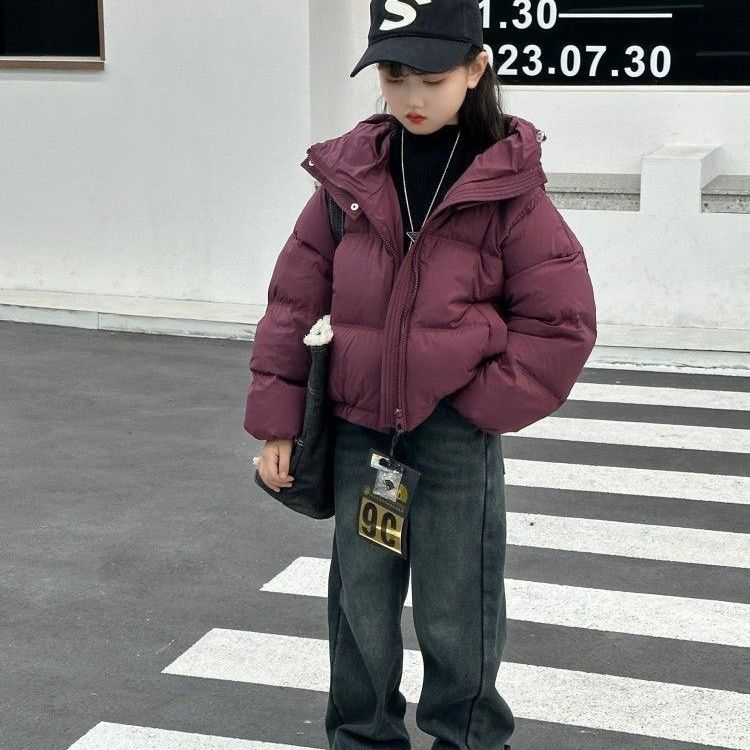 （冬款外套）女童加厚棉衣冬装2025新款女孩网红女中大童儿童装棉衣