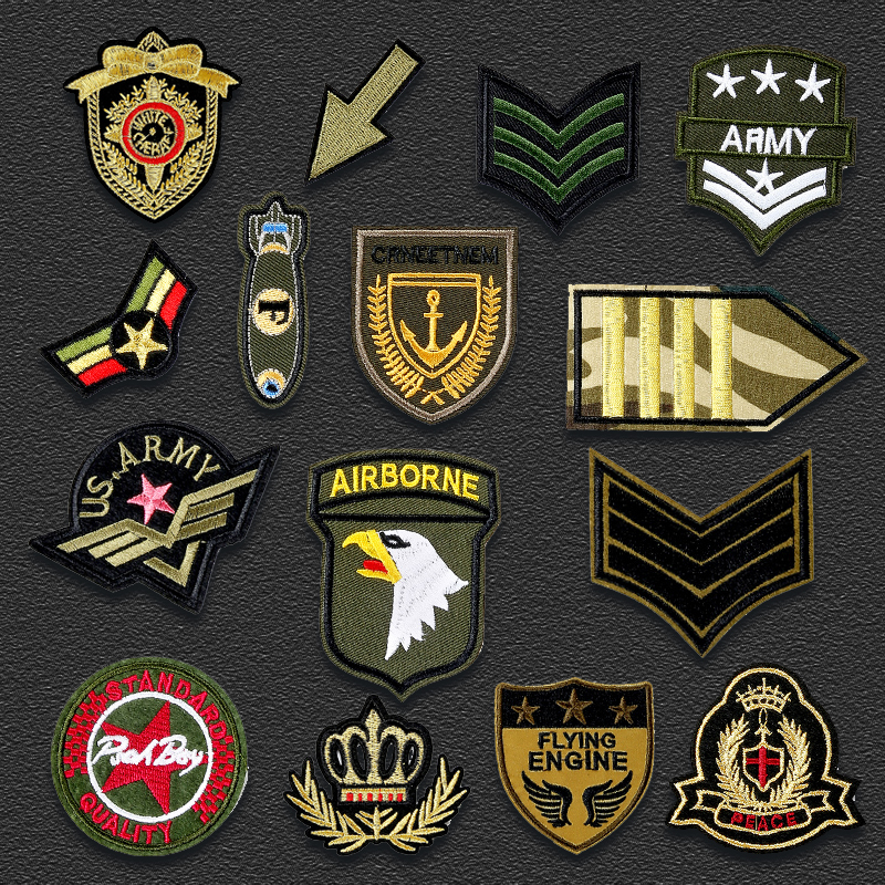 布贴徽章刺绣贴羽绒服裤子破洞无痕修补贴儿童衣服手缝图案补丁贴