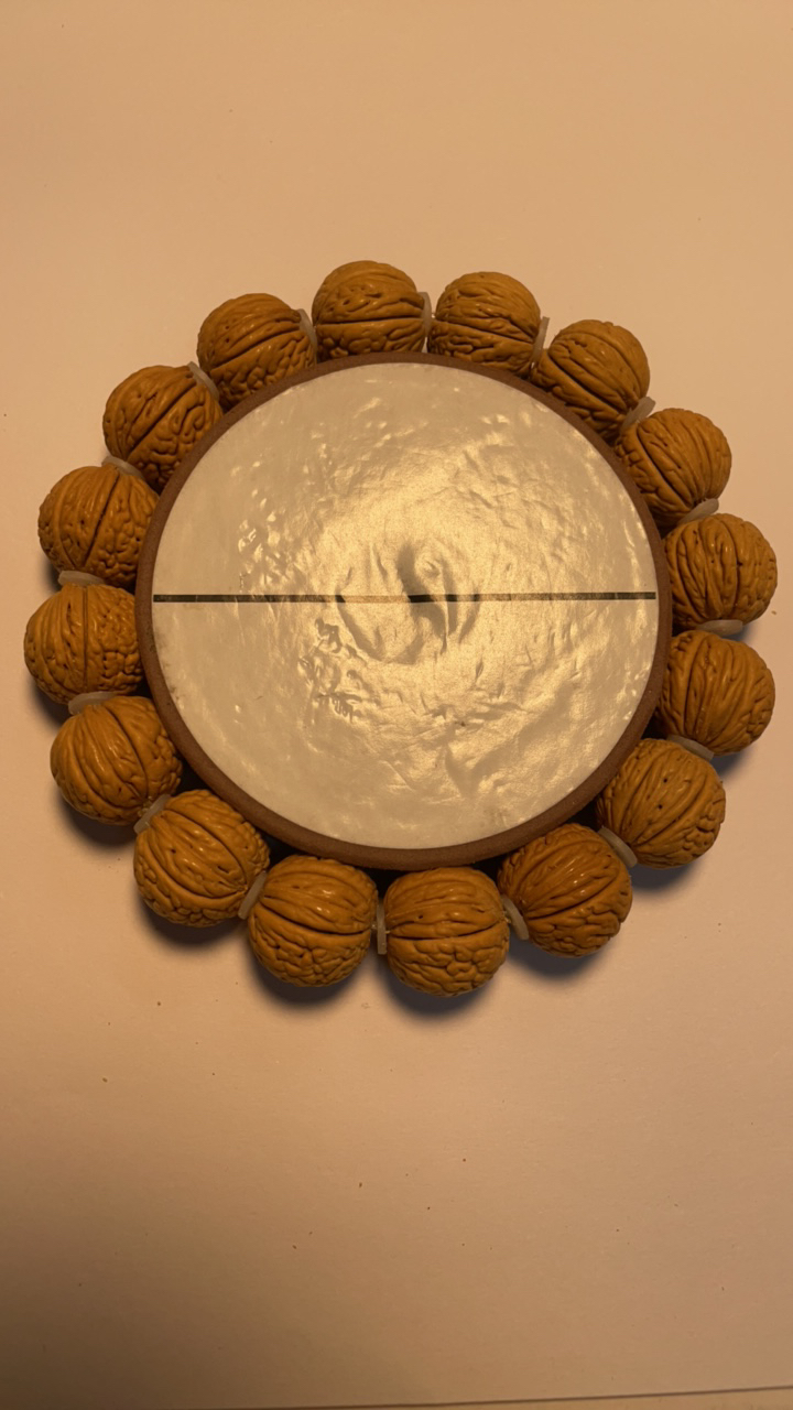 黄金叶 桃核手串