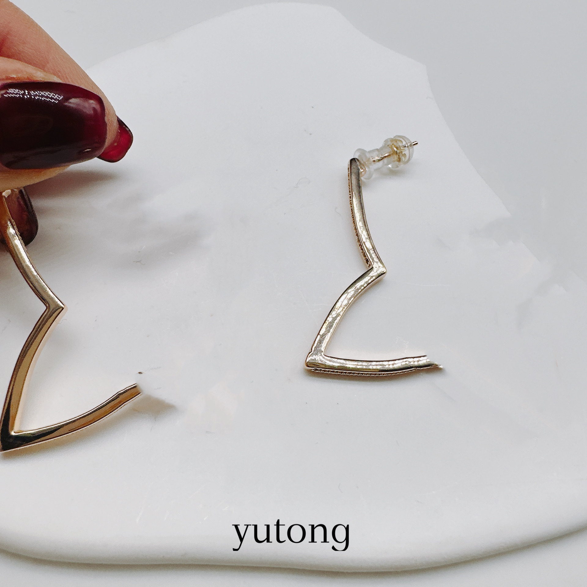 铜合金耳饰 【雨桐轻奢饰品】设计款耳环LWW281B2