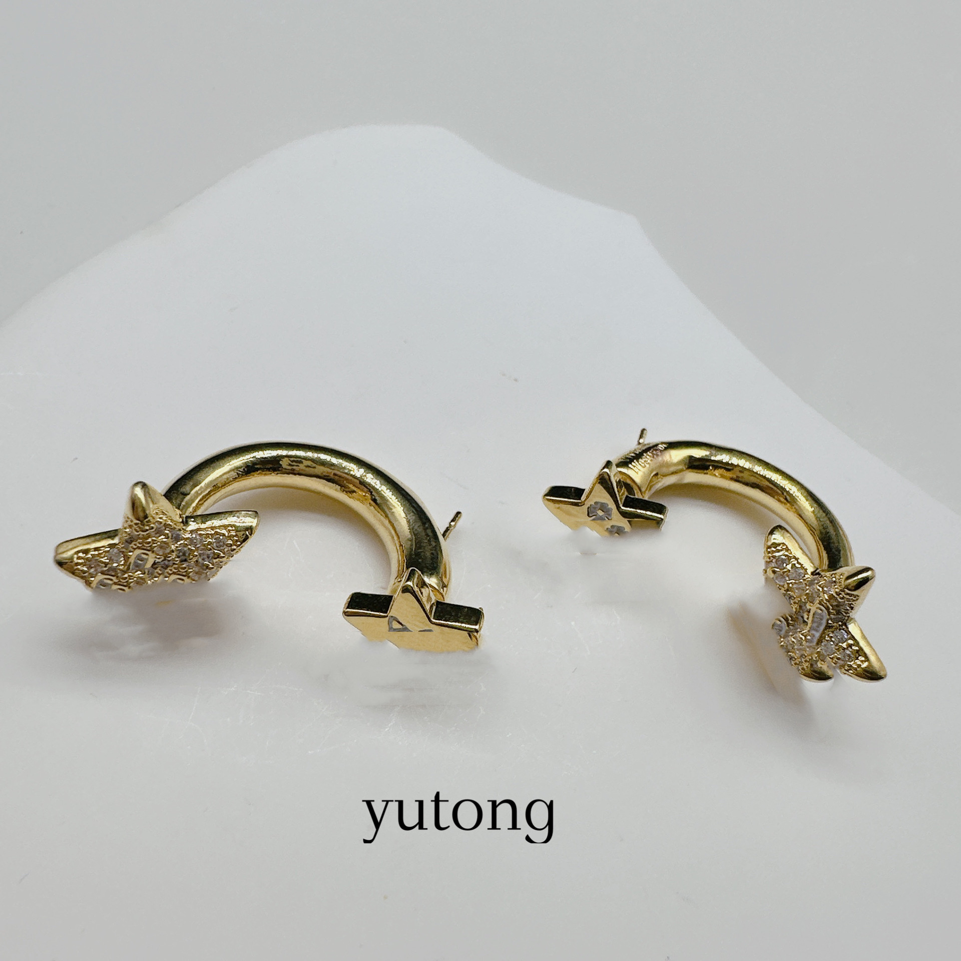 铜合金耳饰 【雨桐轻奢饰品】设计款耳环LWW382H9
