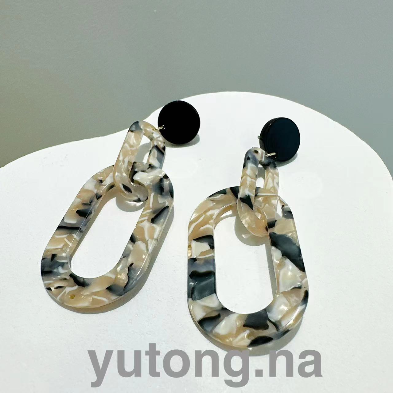 非金属树脂耳饰 雨桐轻奢饰品耳环NA584F9