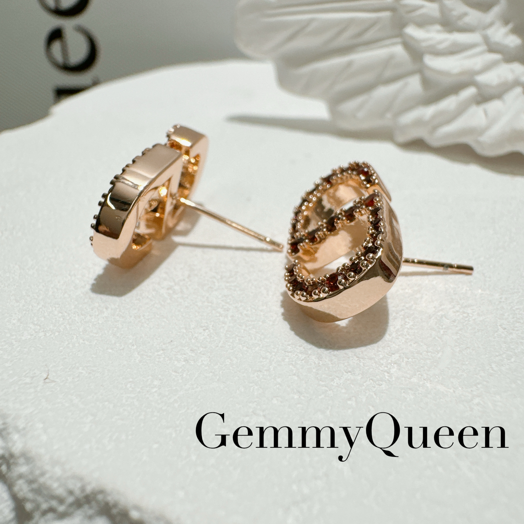 铜合金合成锆石耳饰 GemmyQueen高定耳环GQ00788