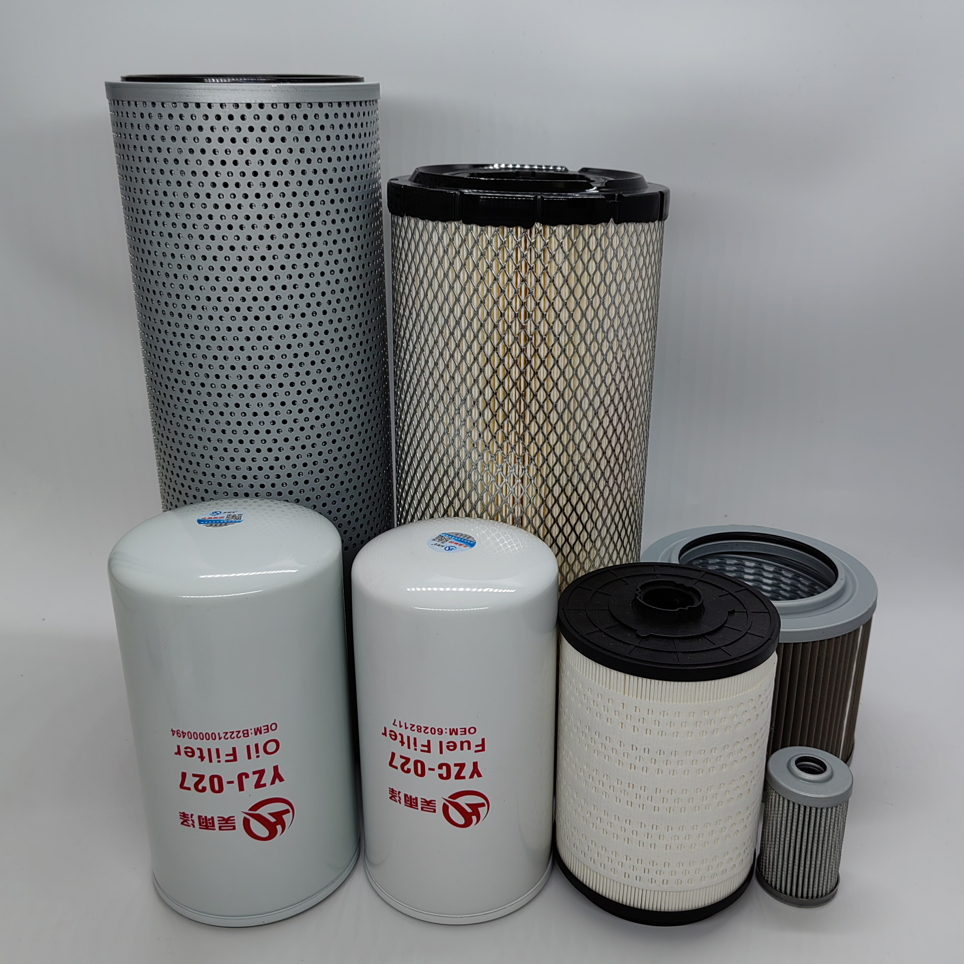 吴雨泽品牌滤芯适配三一115-9/115-10五十铃发动机滤芯柴滤空滤