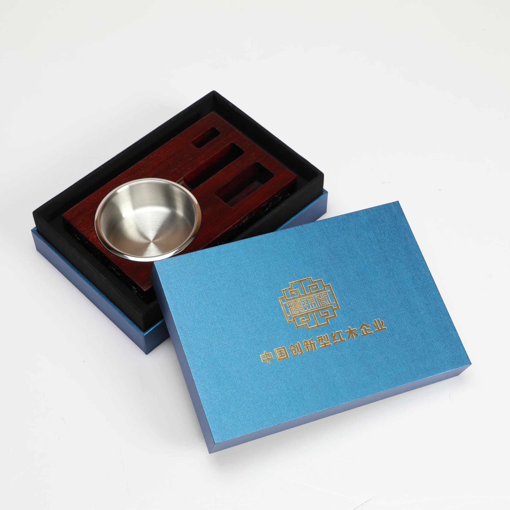 檀锦阁【新春年会】烟火木匣-西番莲-血檀-A01395-1