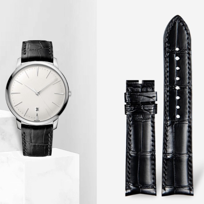 适用江诗丹顿传承表带美洲鳄鱼皮表带真皮表带伍陆之型