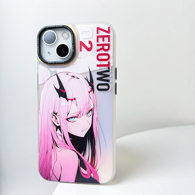 凌彩创艺适用于苹果vivo小米华为02国家队动漫IMD大孔镭射手机壳