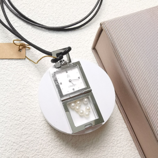 【六六中古】孤品复古怀表aa3270链长84cm表盘20.4mm
