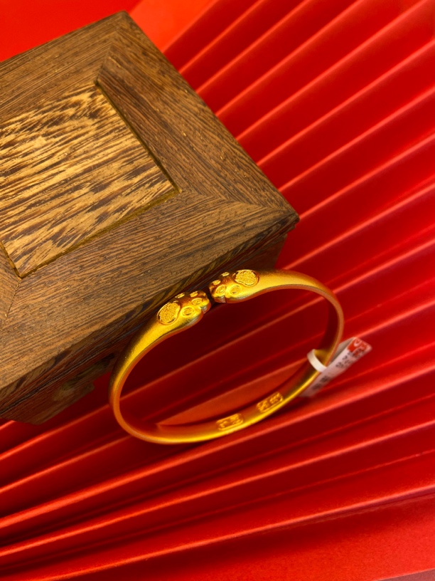 足银手镯 足银手镯  时尚款猫爪开口手镯 可调节