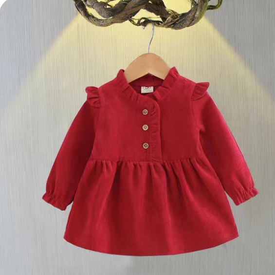 大哥小弟推荐#儿童加绒保暖连衣裙