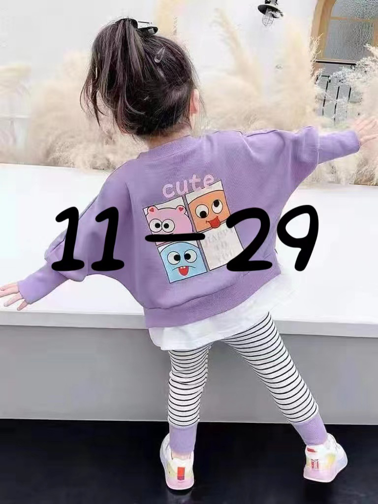 大哥小弟童品#儿童女童早秋新款套装