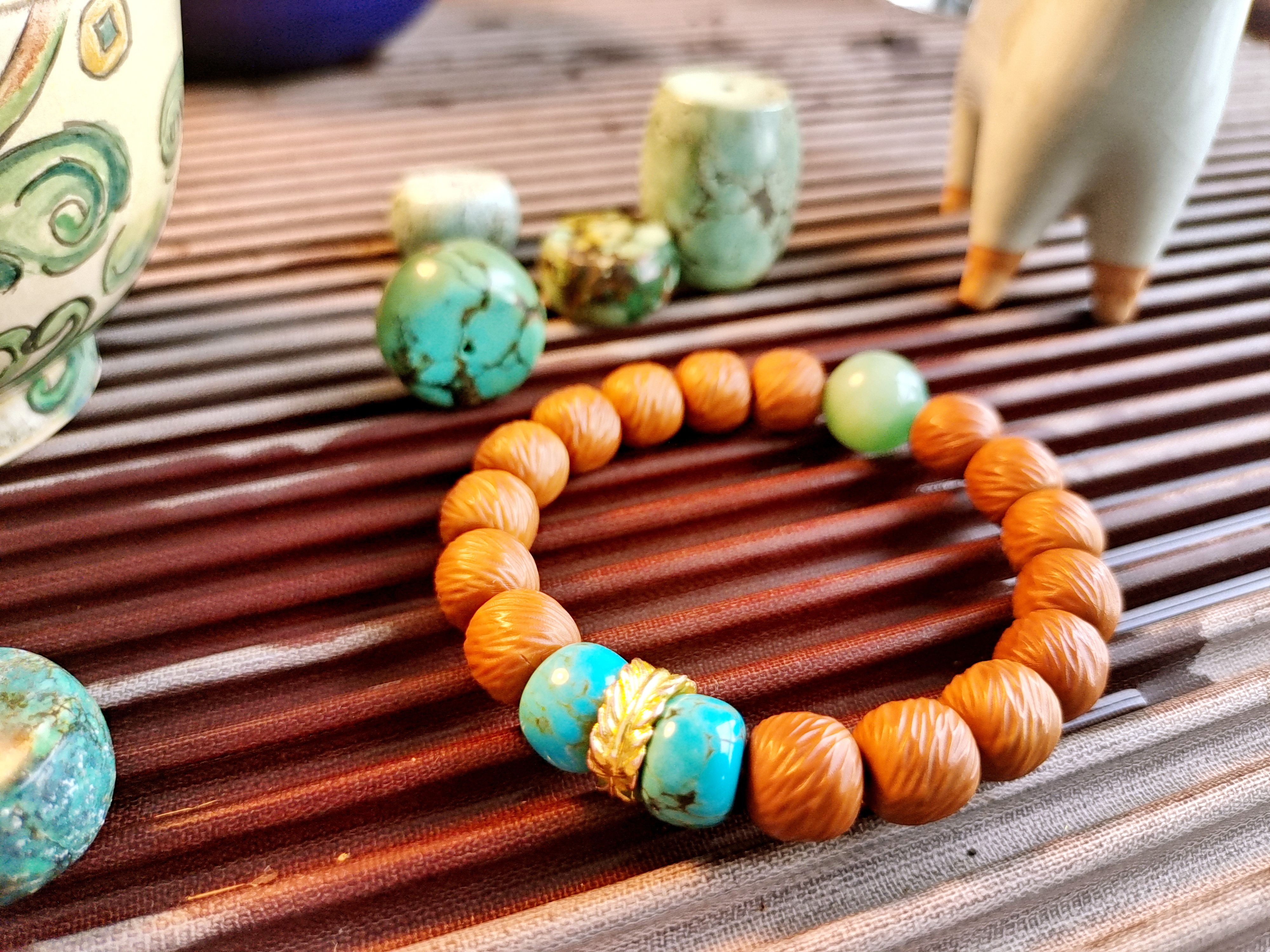 [素串无配饰]毕业款全品无暇猴头云锦素串无配饰1条