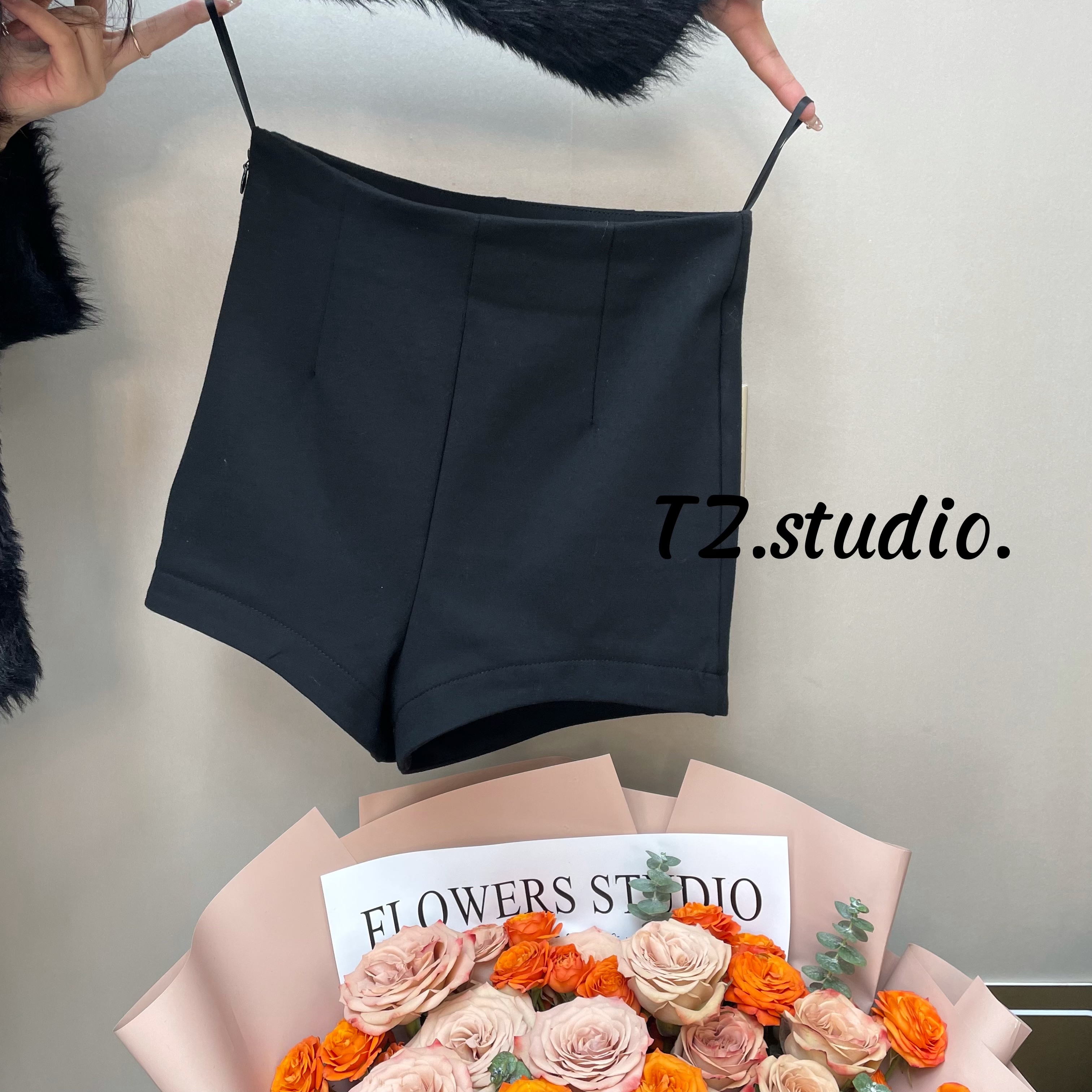 【婷子定制】~150小个子定制高腰显瘦休闲百搭热裤B25