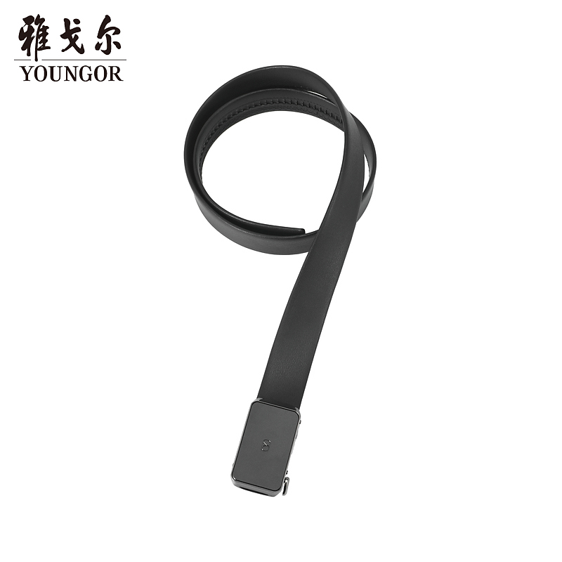 雅戈尔腰带男士皮腰带自动扣细腻弹性新品真皮裤腰带