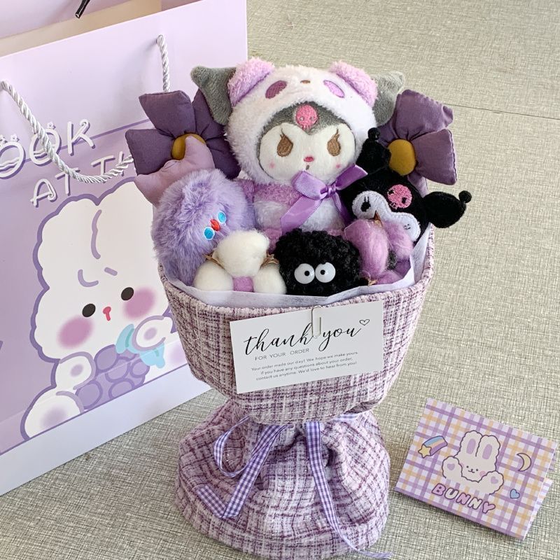 【臻品推荐】睡觉库洛米玩偶花束公仔生日礼物女生毛绒玩具可爱送