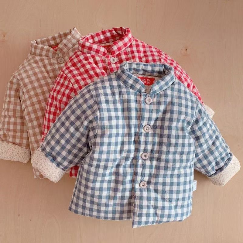 婴儿纯棉花棉衣宝宝冬季棉袄新生儿加厚棉服男女儿童上衣外套