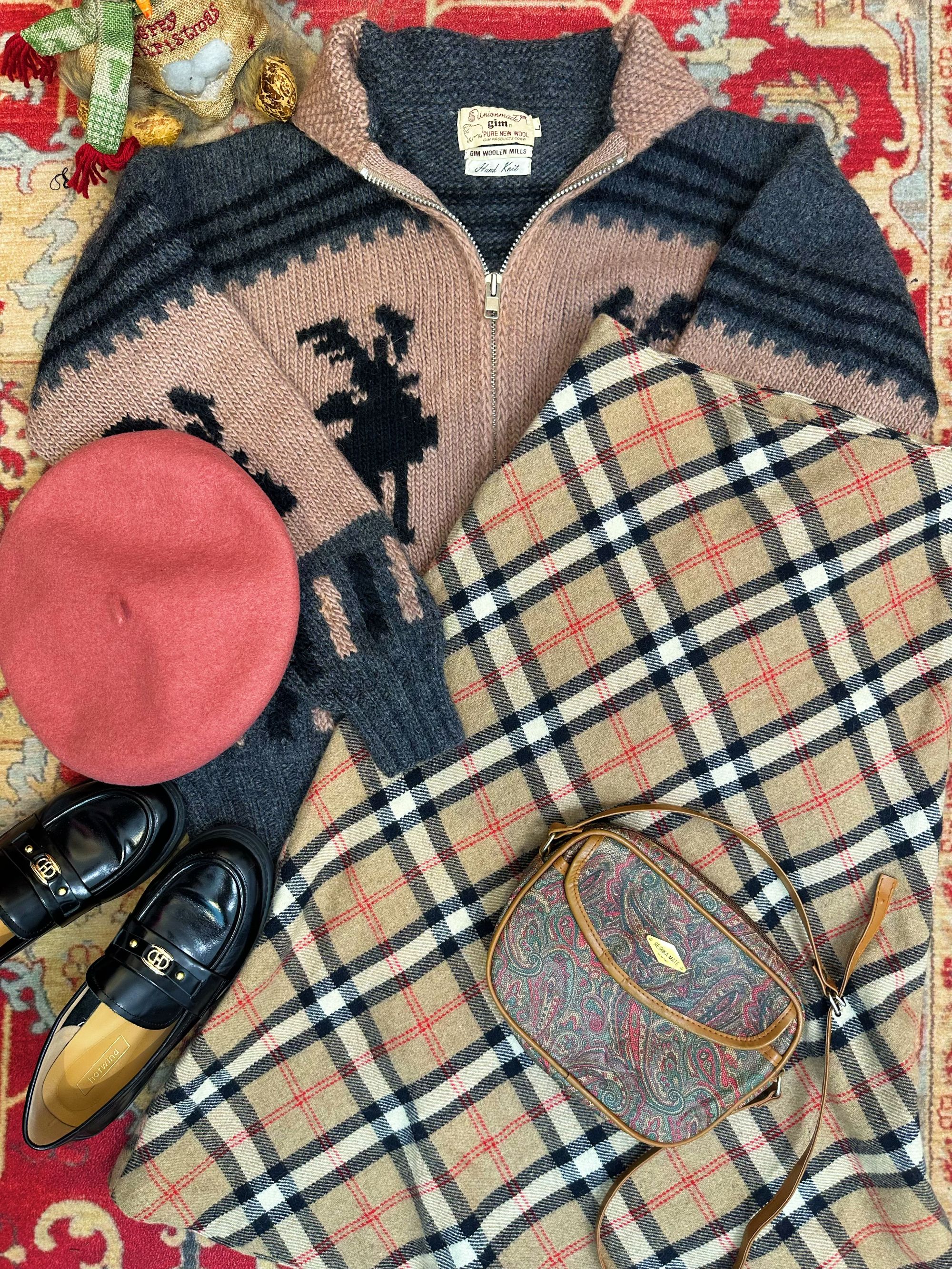 古着半裙日制孤品复古衬衫