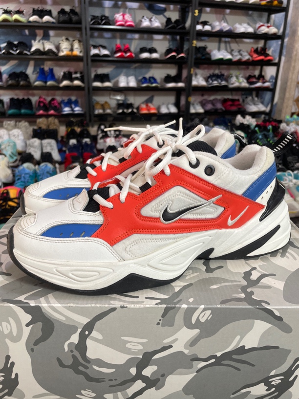 43码275/Nike M2K Tekno 厚实舒适 老爹鞋 Team Orange 白橙蓝